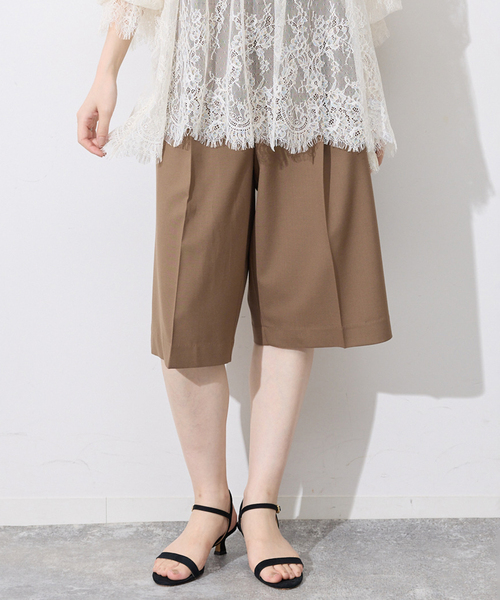 SLOBE IENA(スローブイエナ)の「《接触冷感/防シワ》2WAY TRトロバミューダスラックス(その他パンツ・レディース・グレー/ブラウン・36/38)」の17枚目の写真