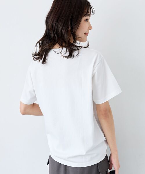 le.coeur blanc（ルクールブラン）の「LE BONHEUR TEE（Tシャツ/カットソー・レディース・オフホワイト/ブラック・38）」の9枚目の写真