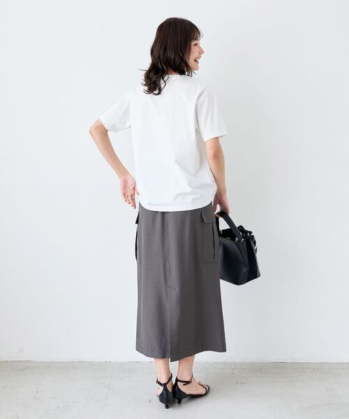 le.coeur blanc（ルクールブラン）の「LE BONHEUR TEE（Tシャツ/カットソー・レディース・オフホワイト/ブラック・38）」の12枚目の写真