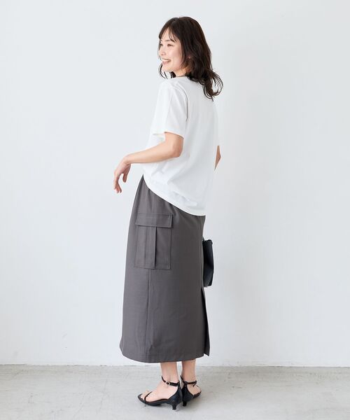 le.coeur blanc（ルクールブラン）の「LE BONHEUR TEE（Tシャツ/カットソー・レディース・オフホワイト/ブラック・38）」の13枚目の写真