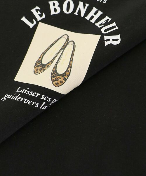 le.coeur blanc（ルクールブラン）の「LE BONHEUR TEE（Tシャツ/カットソー・レディース・オフホワイト/ブラック・38）」の3枚目の写真