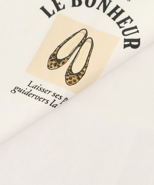 le.coeur blanc（ルクールブラン）の「LE BONHEUR TEE（Tシャツ/カットソー・レディース・オフホワイト/ブラック・38）」の4枚目の写真