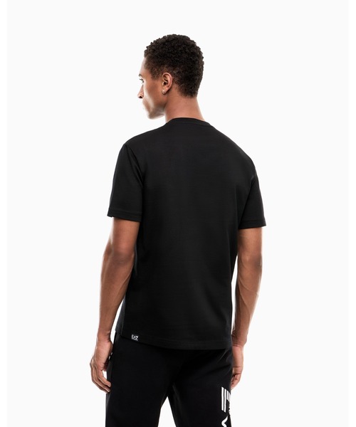 EMPORIO ARMANI EA7(エンポリオアルマーニイーエーセブン)の「<オンライン限定>【エンポリオ アルマーニ EA7】レギュラーフィット コットンTシャツ Logo Series(Tシャツ/カットソー・メンズ・ブラック/ネイビー/ホワイト・LARGE/X-LARGE/SMALL/MEDIUM/XX-LARGE/X-SMALL)」の5枚目の写真