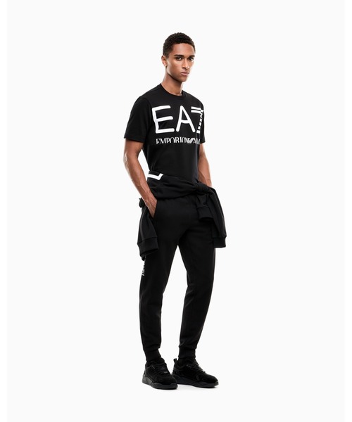 EMPORIO ARMANI EA7(エンポリオアルマーニイーエーセブン)の「<オンライン限定>【エンポリオ アルマーニ EA7】レギュラーフィット コットンTシャツ Logo Series(Tシャツ/カットソー・メンズ・ブラック/ネイビー/ホワイト・LARGE/X-LARGE/SMALL/MEDIUM/XX-LARGE/X-SMALL)」の6枚目の写真