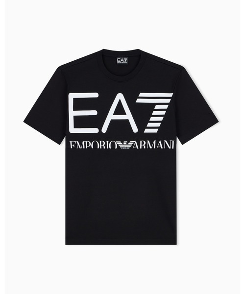 EMPORIO ARMANI EA7(エンポリオアルマーニイーエーセブン)の「<オンライン限定>【エンポリオ アルマーニ EA7】レギュラーフィット コットンTシャツ Logo Series(Tシャツ/カットソー・メンズ・ブラック/ネイビー/ホワイト・LARGE/X-LARGE/SMALL/MEDIUM/XX-LARGE/X-SMALL)」の4枚目の写真