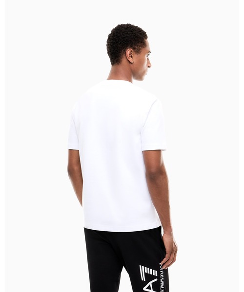 EMPORIO ARMANI EA7(エンポリオアルマーニイーエーセブン)の「<オンライン限定>【エンポリオ アルマーニ EA7】レギュラーフィット コットンTシャツ Logo Series(Tシャツ/カットソー・メンズ・ブラック/ネイビー/ホワイト・LARGE/X-LARGE/SMALL/MEDIUM/XX-LARGE/X-SMALL)」の8枚目の写真