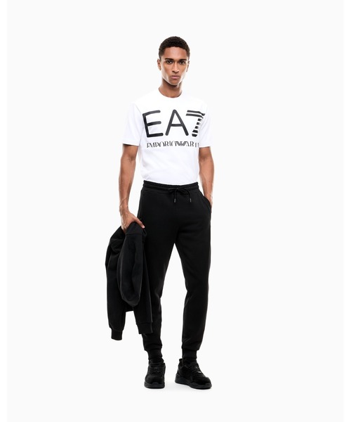 EMPORIO ARMANI EA7(エンポリオアルマーニイーエーセブン)の「<オンライン限定>【エンポリオ アルマーニ EA7】レギュラーフィット コットンTシャツ Logo Series(Tシャツ/カットソー・メンズ・ブラック/ネイビー/ホワイト・LARGE/X-LARGE/SMALL/MEDIUM/XX-LARGE/X-SMALL)」の9枚目の写真