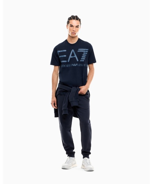 EMPORIO ARMANI EA7(エンポリオアルマーニイーエーセブン)の「<オンライン限定>【エンポリオ アルマーニ EA7】レギュラーフィット コットンTシャツ Logo Series(Tシャツ/カットソー・メンズ・ブラック/ネイビー/ホワイト・LARGE/X-LARGE/SMALL/MEDIUM/XX-LARGE/X-SMALL)」の12枚目の写真