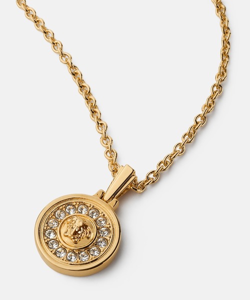 VERSACE(ヴェルサーチ)の「メドゥーサ クリスタル ネックレス(ネックレス・レディース・ゴールド/シルバー・ONE SIZE)」の1枚目の写真