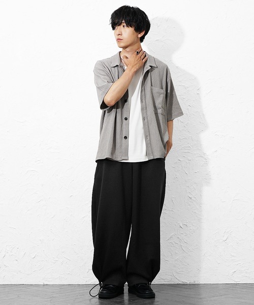 MinoriTY(マイノリティ)の「【MinoriTY】ワイドドレープ2WAYパンツ メンズ 夏服 秋服 ユニセックス ワイドパンツ(その他パンツ・メンズ・グレー/ブラック・M/L)」の13枚目の写真