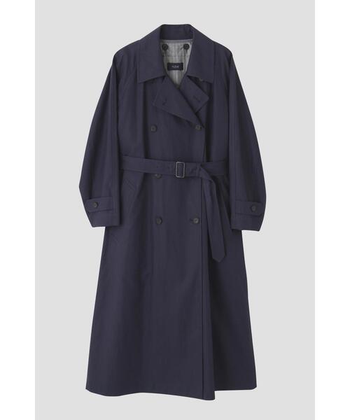 YLEVE(イレーヴ)の「YLEVE / HIGHDENSITY COTTON BROAD LINER COAT(トレンチコート・レディース・ネイビー/カーキ・0/1)」の1枚目の写真