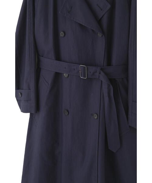 YLEVE(イレーヴ)の「YLEVE / HIGHDENSITY COTTON BROAD LINER COAT(トレンチコート・レディース・ネイビー/カーキ・0/1)」の4枚目の写真