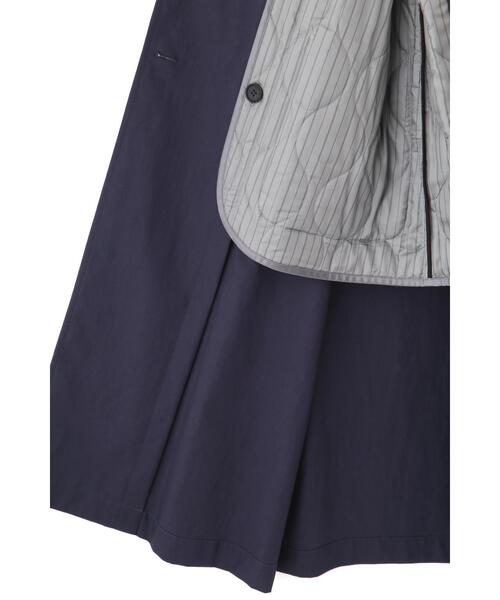 YLEVE(イレーヴ)の「YLEVE / HIGHDENSITY COTTON BROAD LINER COAT(トレンチコート・レディース・ネイビー/カーキ・0/1)」の7枚目の写真