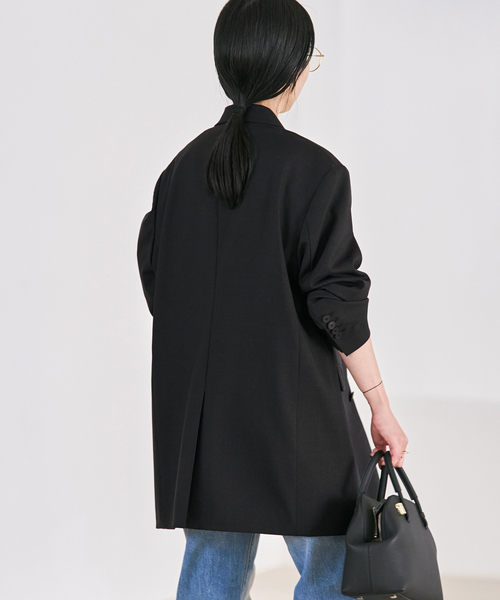plage（プラージュ）の「Masculine Oversized ジャケット（テーラードジャケット・レディース・ブラウン/チャコールグレー/ベージュ・38/36）」の12枚目の写真