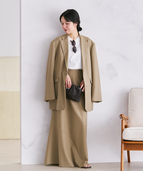 plage（プラージュ）の「Masculine Oversized ジャケット（テーラードジャケット・レディース・ブラウン/チャコールグレー/ベージュ・38/36）」の19枚目の写真