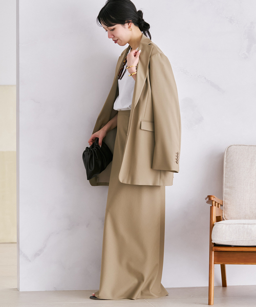 plage（プラージュ）の「Masculine Oversized ジャケット（テーラードジャケット・レディース・ブラウン/チャコールグレー/ベージュ・38/36）」の20枚目の写真