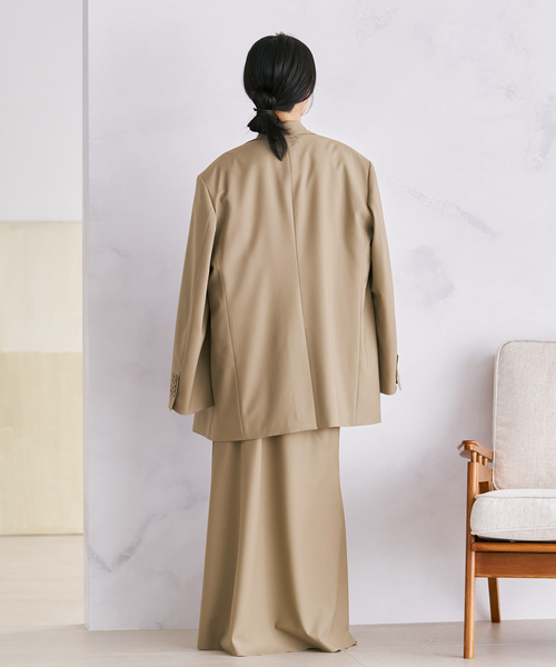 plage（プラージュ）の「Masculine Oversized ジャケット（テーラードジャケット・レディース・ブラウン/チャコールグレー/ベージュ・38/36）」の21枚目の写真