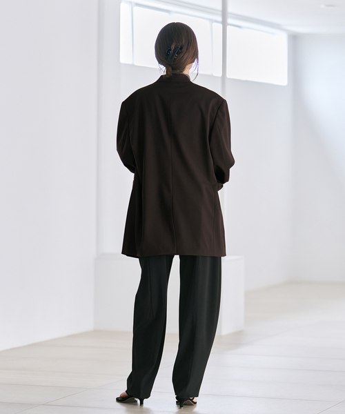 plage(プラージュ)の「Masculine Oversized ジャケット(テーラードジャケット・レディース・ブラウン/チャコールグレー/ベージュ・38/36)」の6枚目の写真
