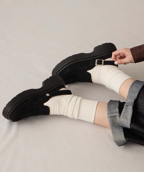 BONLECILL Marche(ボンルシールマルシェ)の「【BONLECILL Marche】ボリュームソールクロッグサボローファー(ローファー・レディース・ブラック/ブラック系1/ブラウン/ブラウン系1・S/XL/L/M)」の19枚目の写真