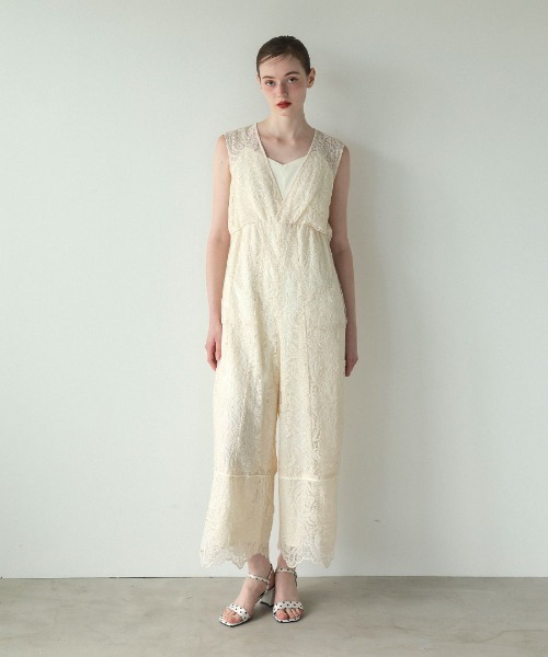 DONOBAN(ドノバン)の「【ANDRESD】Panel Embroidery All In One パーティーバッグ 結婚式 二次会 お呼ばれ フォーマル オケージョン(サロペット/オーバーオール・レディース・ブラック/アイボリー/ブラウン・S/M)」の1枚目の写真