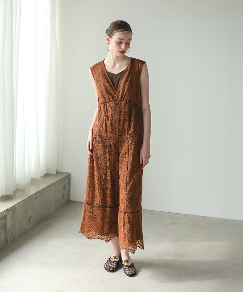 DONOBAN(ドノバン)の「【ANDRESD】Panel Embroidery All In One パーティーバッグ 結婚式 二次会 お呼ばれ フォーマル オケージョン(サロペット/オーバーオール・レディース・ブラック/アイボリー/ブラウン・S/M)」の12枚目の写真