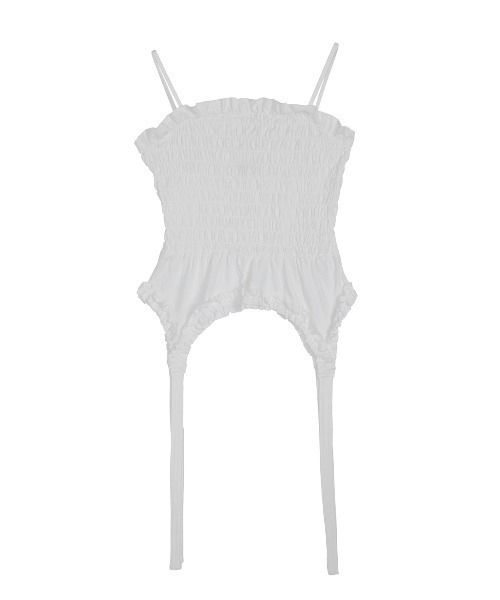 ELCHELE(エルチェレ)の「FRILL CUT CAMI(Tシャツ/カットソー・レディース・ブルー/オフホワイト/スミクロ・FREE)」の19枚目の写真
