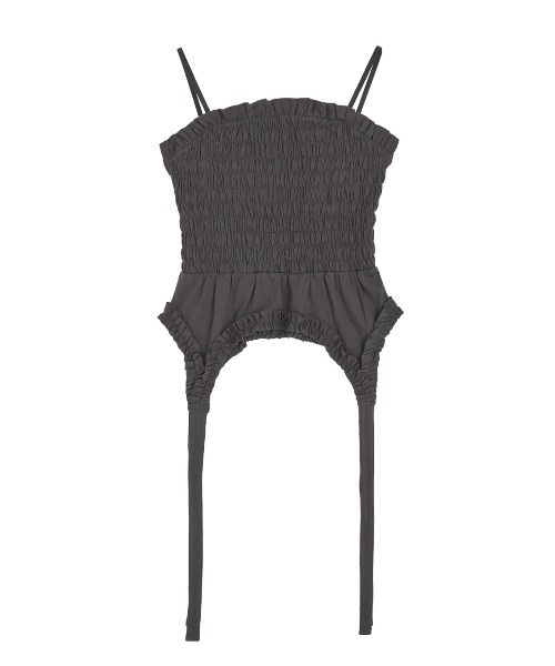 ELCHELE(エルチェレ)の「FRILL CUT CAMI(Tシャツ/カットソー・レディース・ブルー/オフホワイト/スミクロ・FREE)」の20枚目の写真