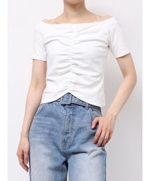 LAGUNAMOON | オフショルギャザーカットソー(Tシャツ/カットソー)