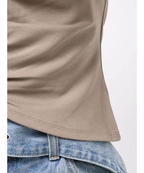 LAGUNAMOON（ラグナムーン）の「オフショルギャザーカットソー（Tシャツ/カットソー・レディース・モカ/ホワイト/ブラック・FREE）」の10枚目の写真