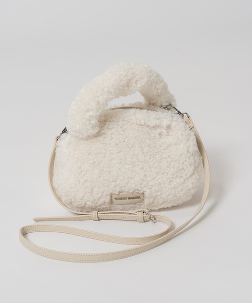 MAISON SPECIAL(メゾンスペシャル)の「【2026Autumn PRE-ORDER】Fur Round Mini Bag/ファーラウンドミニバッグ(ハンドバッグ・レディース・ブルー/ブラック/アイボリー/マルチ・FREE)」の9枚目の写真