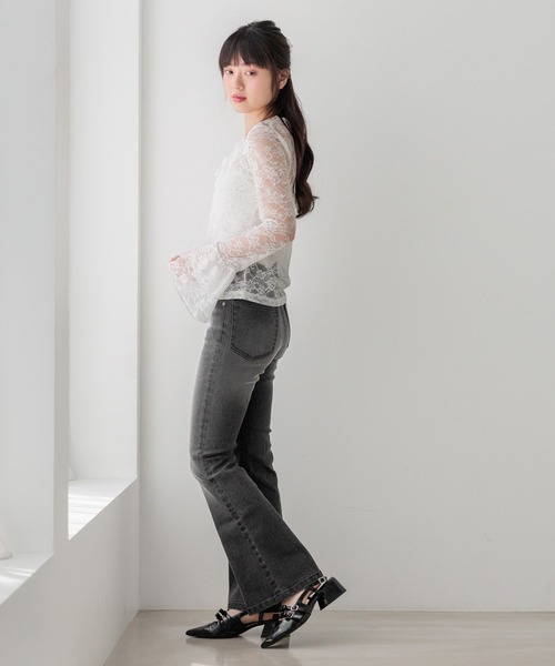 Heather(ヘザー)の「ビジューフリルレースカットソー 1052092(Tシャツ/カットソー・レディース・オフホワイト/ブラック・FREE)」の20枚目の写真
