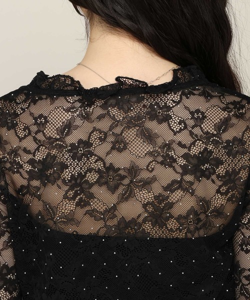 Heather(ヘザー)の「ビジューフリルレースカットソー 1052092(Tシャツ/カットソー・レディース・オフホワイト/ブラック・FREE)」の17枚目の写真