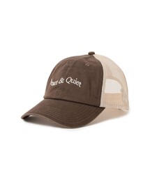 PEACE & QUIET（ピースアンドクワイエット）の「Museum of Peace & Quiet / WORDMARK TRUCKER CAP（キャップ）」