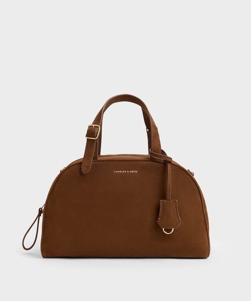 CHARLES & KEITH(チャールズ & キース)の「Vega ベガ ボウリング バッグ(トートバッグ・レディース・ダークブラウン系5・M)」の1枚目の写真
