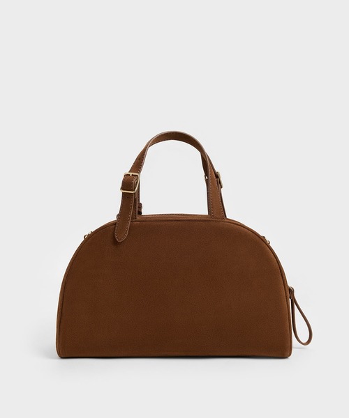 CHARLES & KEITH(チャールズ & キース)の「Vega ベガ ボウリング バッグ(トートバッグ・レディース・ダークブラウン系5・M)」の5枚目の写真
