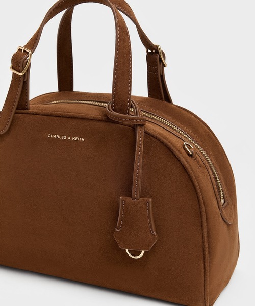 CHARLES & KEITH(チャールズ & キース)の「Vega ベガ ボウリング バッグ(トートバッグ・レディース・ダークブラウン系5・M)」の6枚目の写真