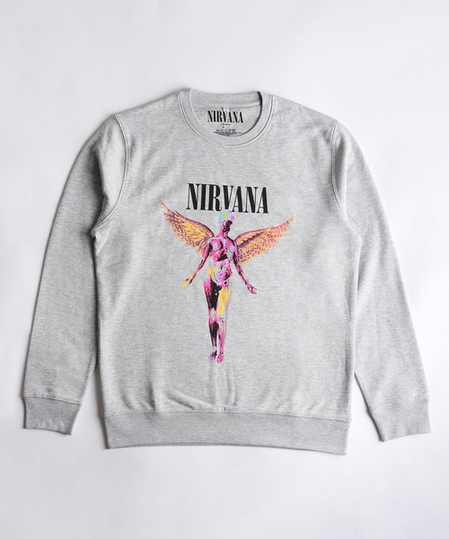 ROCK-OFF(ロックオフ)の「ROCKOFF NIRVANA / ニルヴァーナ グラフィックプリント 裏起毛 クルーネックスウェット(スウェット・メンズ・グレー/ブラック・XL/M/L)」の9枚目の写真