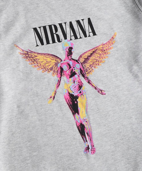 ROCK-OFF(ロックオフ)の「ROCKOFF NIRVANA / ニルヴァーナ グラフィックプリント 裏起毛 クルーネックスウェット(スウェット・メンズ・グレー/ブラック・XL/M/L)」の12枚目の写真