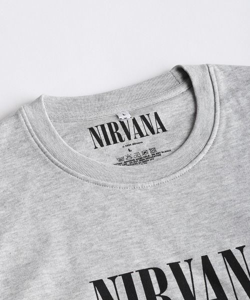 ROCK-OFF(ロックオフ)の「ROCKOFF NIRVANA / ニルヴァーナ グラフィックプリント 裏起毛 クルーネックスウェット(スウェット・メンズ・グレー/ブラック・XL/M/L)」の13枚目の写真