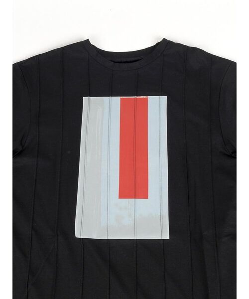 :ETHROF(イーサオブ)の「ART PRINT PINTUCK T-SHIRT(Tシャツ/カットソー・レディース・オフホワイト/ブラック・FREE)」の19枚目の写真