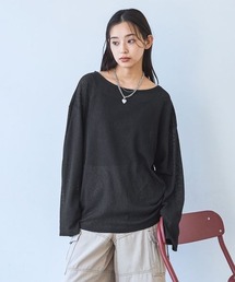 JEANASIS（ジーナシス）の「シアーワッフルドロストプルオバーLS/1067550（Tシャツ/カットソー）」