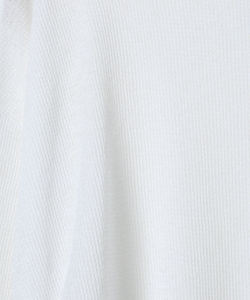 JEANASIS（ジーナシス）の「シアーワッフルドロストプルオバーLS/1067550（Tシャツ/カットソー・レディース・グレー/ホワイト系その他/ブラック/ホワイト・FREE）」の22枚目の写真