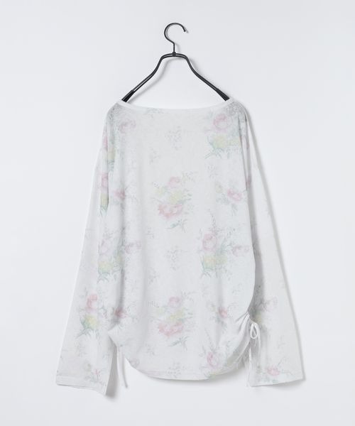 JEANASIS（ジーナシス）の「シアーワッフルドロストプルオバーLS/1067550（Tシャツ/カットソー・レディース・グレー/ホワイト系その他/ブラック/ホワイト・FREE）」の13枚目の写真
