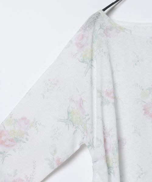 JEANASIS（ジーナシス）の「シアーワッフルドロストプルオバーLS/1067550（Tシャツ/カットソー・レディース・グレー/ホワイト系その他/ブラック/ホワイト・FREE）」の15枚目の写真