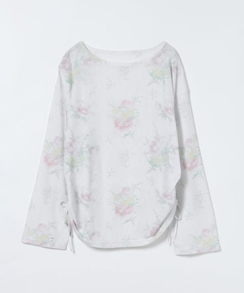 JEANASIS（ジーナシス）の「シアーワッフルドロストプルオバーLS/1067550（Tシャツ/カットソー・レディース・グレー/ホワイト系その他/ブラック/ホワイト・FREE）」の12枚目の写真