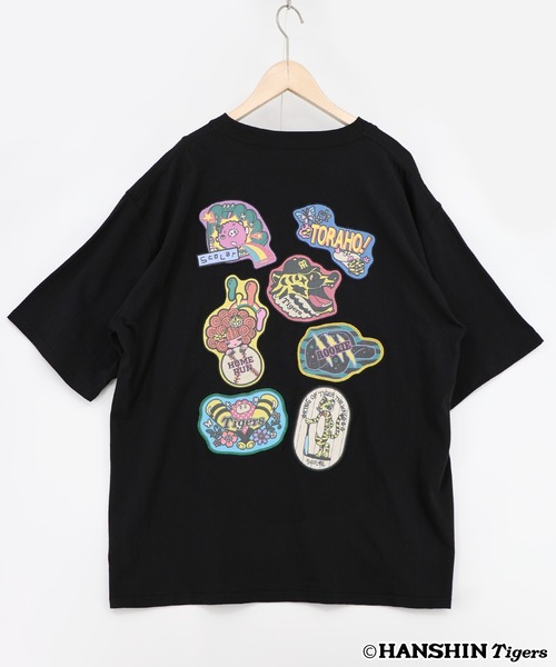 ScoLar(スカラー)の「462025:阪神タイガース×ScoLar アップリケ刺繍Tシャツ(Tシャツ/カットソー・レディース・オフホワイト/ブラック・L/M)」の8枚目の写真
