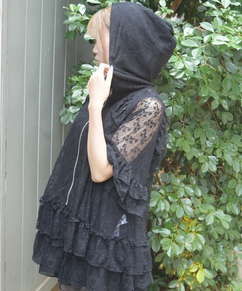 axes femme(アクシーズファム)の「レースパーカー(パーカー・レディース・ホワイト/ブラック・FREE)」の18枚目の写真