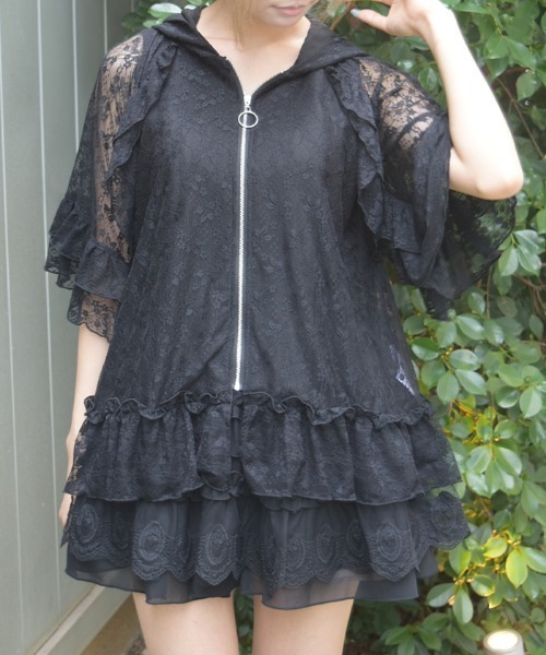 axes femme(アクシーズファム)の「レースパーカー(パーカー・レディース・ホワイト/ブラック・FREE)」の19枚目の写真