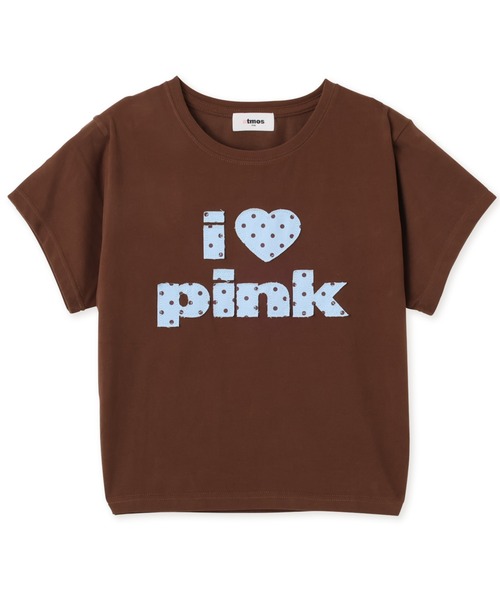 atmos pink(アトモスピンク)の「atmos pink I Love pink Dot T-shirt / アトモス ピンク アイ ラブ ピンク ドット T-シャツ(Tシャツ/カットソー・レディース・ブラウン/ホワイト/ブラック・FREE)」の3枚目の写真