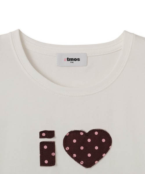 atmos pink(アトモスピンク)の「atmos pink I Love pink Dot T-shirt / アトモス ピンク アイ ラブ ピンク ドット T-シャツ(Tシャツ/カットソー・レディース・ブラウン/ホワイト/ブラック・FREE)」の4枚目の写真